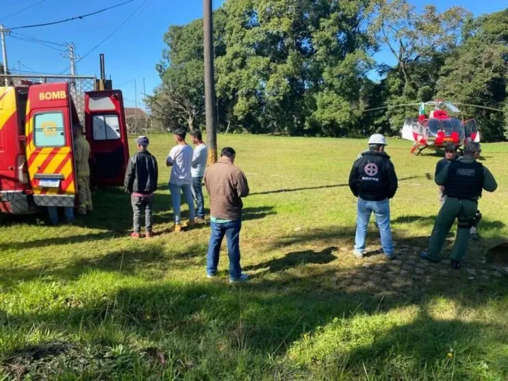 Socorro aéreo aconteceu na manhã desta sexta