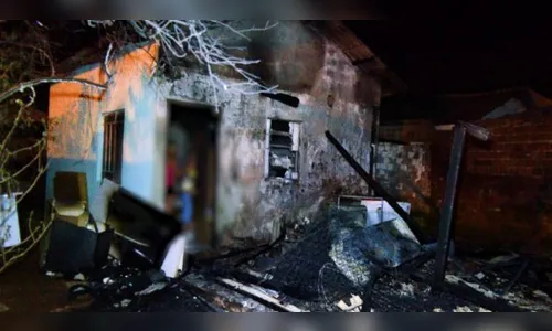 Incêndio criminoso destrói casa e mata dois cães no Noroeste do Paraná