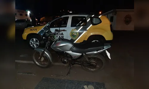 Motocicleta com motor adulterado é apreendida pela PM de Arapongas