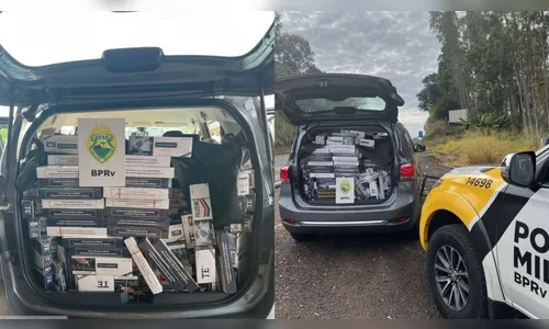 PRE apreende 12 mil maços de cigarros contrabandeados em Arapongas