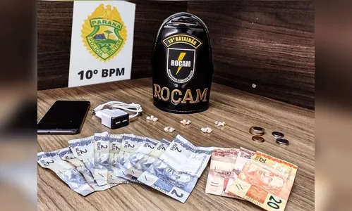 Rocam realiza abordagem e apreende pedras de crack em Apucarana