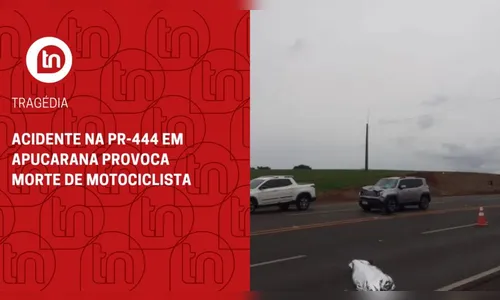 Acidente na PR-444 em Apucarana provoca morte de motociclista