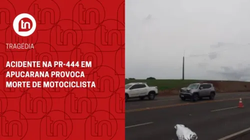 Acidente na PR-444 em Apucarana provoca morte de motociclista