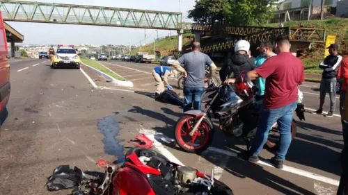 Acidente ocorreu na tarde desta quinta-feira na na Rodovia Carlos João Strass