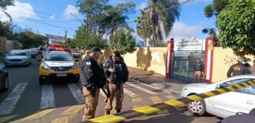 Ataque aconteceu em um colégio de Cambé, nesta segunda-feira