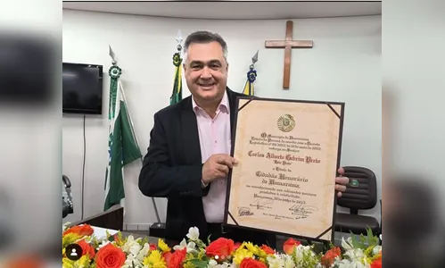 Beto Preto é Cidadão Honorário do município de Umuarama