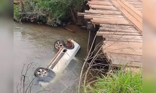 Policial do PR perde controle de carro, cai de ponte e morre no MS