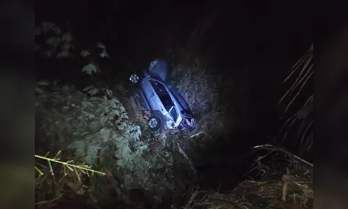 Motorista fica em estado grave após capotamento na BR-376, em Jandaia