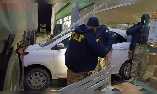 PRF prende homem após perseguição e invasão à loja na BR-376