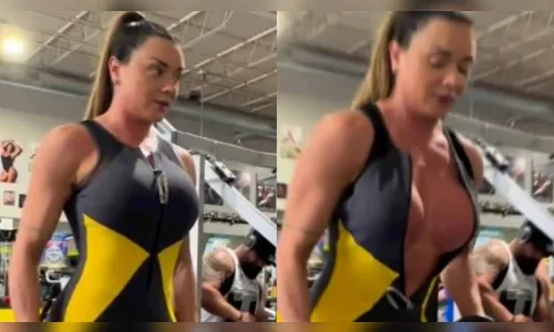 Concentrada na série, ela foi pega de surpresa pela roupa