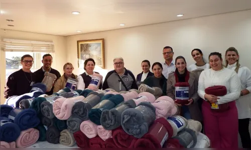 Hospital da Providência recebe doação de cobertores em Apucarana