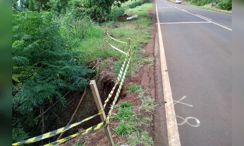 PR vai investir R$ 800 mil para recuperar pontos de erosão de rodovia