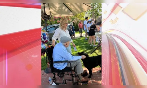 Aniversário: idoso recebe 200 cães para comemorar 100 anos de vida