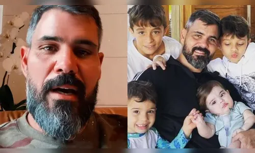 Juliano Cazarré comove ao falar sobre esperança de ver a filha curada