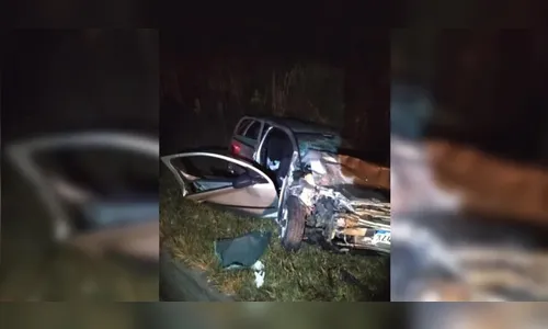 Colisão entre Ranger e Corsa deixa um morto e dois feridos na PR-438