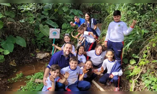 Estudantes aprendem a importância da conservação das matas ciliares