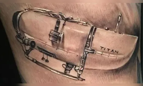 Submarino que implodiu ao visitar Titanic se torna tatuagem e viraliza