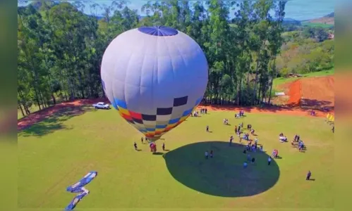 Festival de balonismo colore os céus de Rio Branco do Ivaí; vídeo
