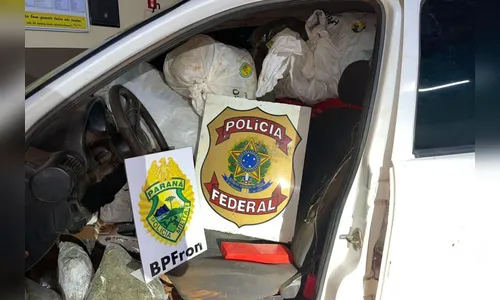 Polícias Militar e Federal apreendem mais de 600 kg de droga em Guaíra