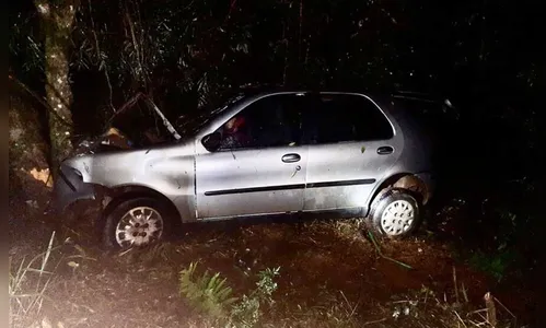 Passageiro de carro morre e três ficam feridos em acidente na PR-466