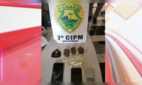 PM de Arapongas apreende drogas e prende dois suspeitos no Araucárias