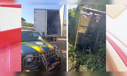 PRF apreende 3 caminhões carregados com cigarros na região de Maringá