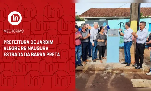 Prefeitura de Jardim Alegre reinaugura estrada da Barra Preta