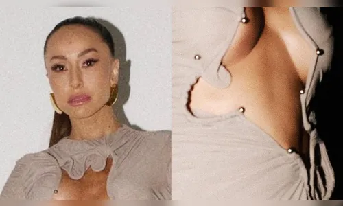 Com vestido ousado, Sabrina Sato coloca decote para jogo: 