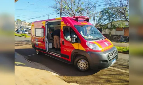 Motociclista fica ferido ao ser atingido por caminhoneta em Apucarana