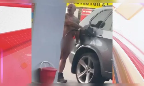 Homem é flagrado pelado em comércios: 