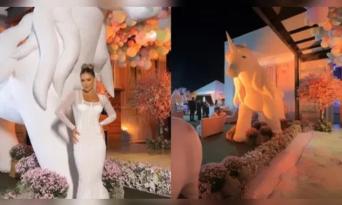 Virginia Fonseca e Zé Felipe fazem festa luxuosa para a filha