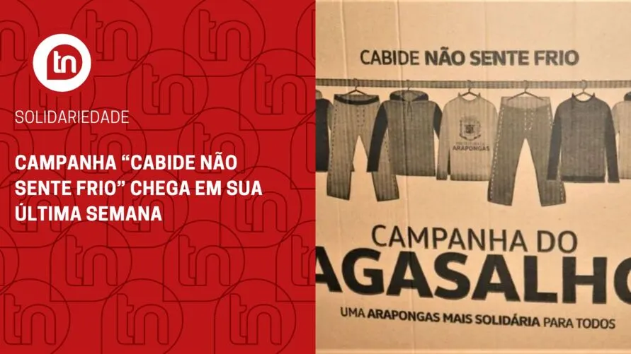 Campanha “Cabide não sente frio” chega em sua última semana