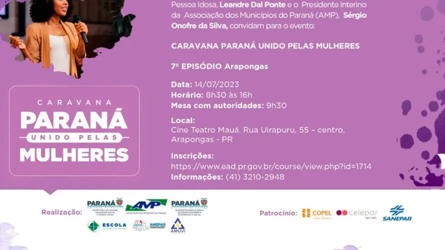 'Caravana em defesa das mulheres" acontece na próxima sexta-feira (14/07)