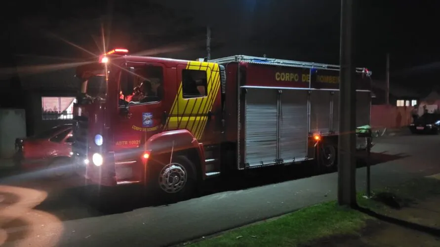 Corpo de Bombeiros foi ao princípio de incêndio