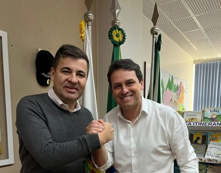 Junior da Femac (PSD) e Junior Weiller no gabinete