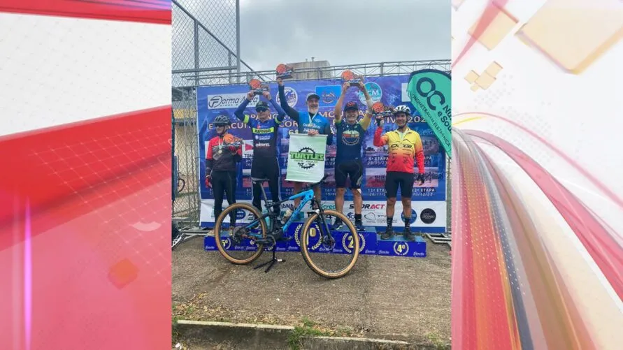 Nove ciclistas araponguenses subiram no pódio na Copa Norte de MTB
