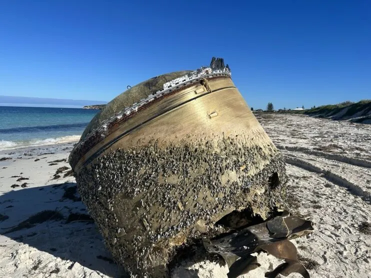 O item surgiu na Baía de Jurien