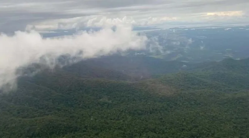 Operação de buscas por aeronave na Serra do Mar do Paraná