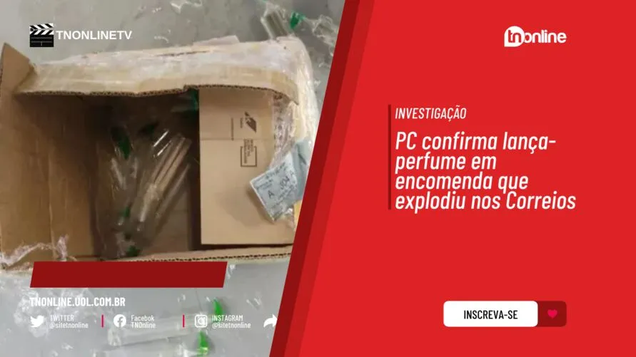 PC confirma lança-perfume em encomenda que explodiu nos Correios