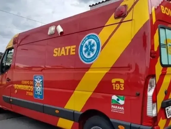 Siate dos bombeiros foi ao local do acidente