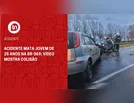 Acidente mata jovem de 25 anos na BR-369; vídeo mostra colisão