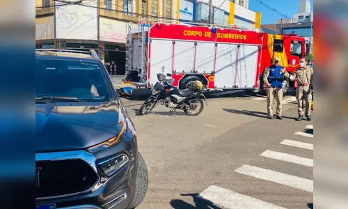Motociclista fica ferido em mais um acidente no centro de Apucarana