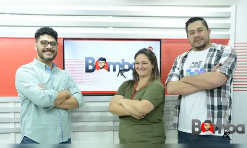 Bomba no Ar entrevista Andreia Rinaldo e Tiago Cunha