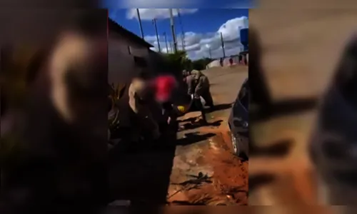 Vídeo mostra briga generalizada iniciada por conta de ataque de cão
