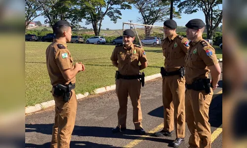 Cadetes fazem estágio operacional no 10º BPM de Apucarana