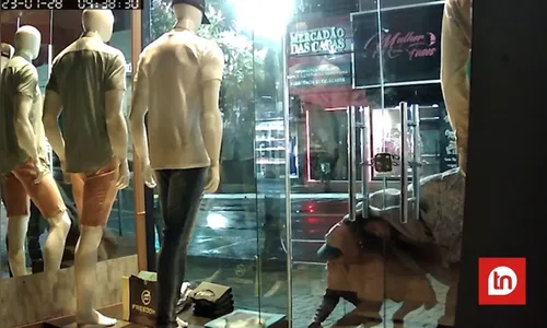 Câmera flagra 'pescaria' em loja; 