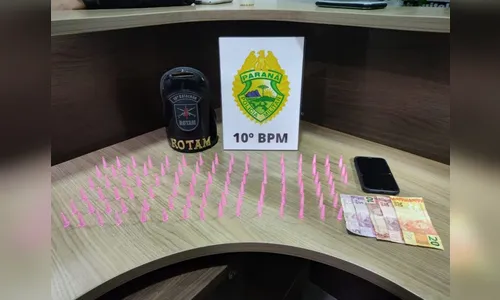 Casal de namorados é preso com cocaína em Apucarana