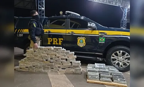 PRF apreende 150 kg de cocaína avaliados em R$ 24 mi em Jandaia do Sul