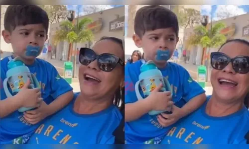 Leo, filho de Marília Mendonça, conheceu a sósia da cantora