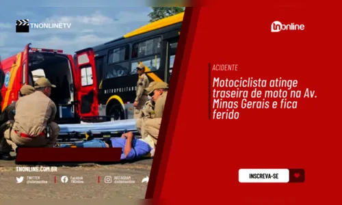 Motociclista atinge traseira de moto na Av. Minas Gerais e fica ferido